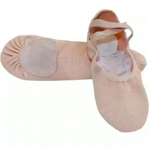 Danzcue Adult Split Leather Sole Ballet Dance Slipper Pink Sz 8.5 M